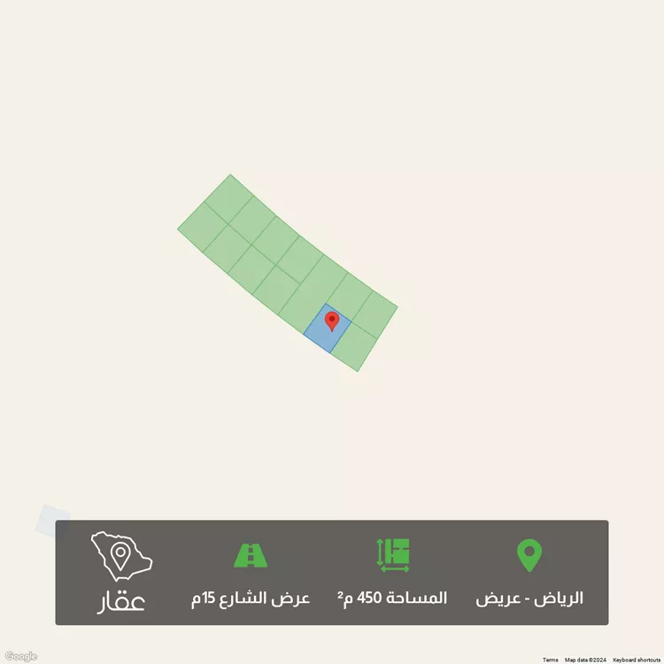 أرض للبيع في حي عريض, مدينة الرياض, منطقة الرياض