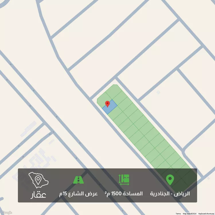 أرض للبيع في حي الجنادرية, مدينة الرياض, منطقة الرياض