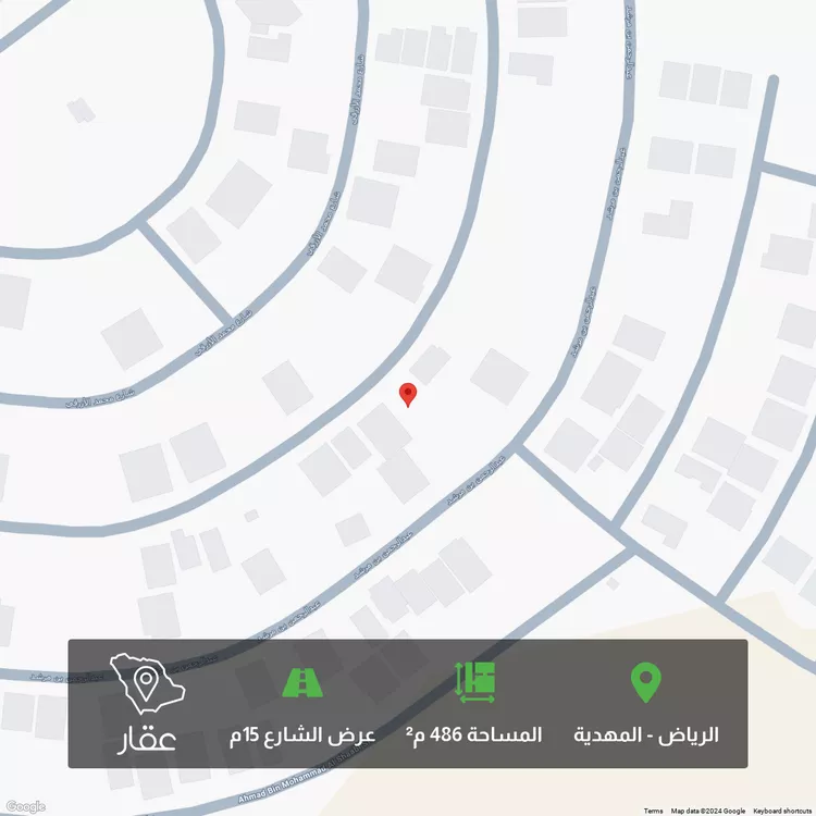 أرض للبيع في شارع فتيان بن محمد, حي المهدية, مدينة الرياض, منطقة الرياض