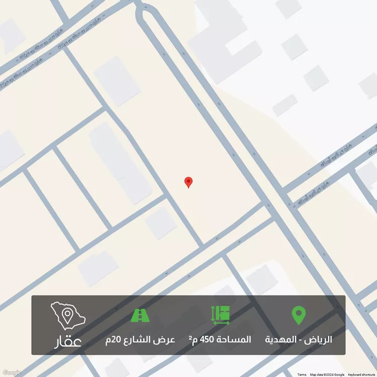 أرض للبيع في شارع محمد سعيد شافعي, حي المهدية, مدينة الرياض, منطقة الرياض
