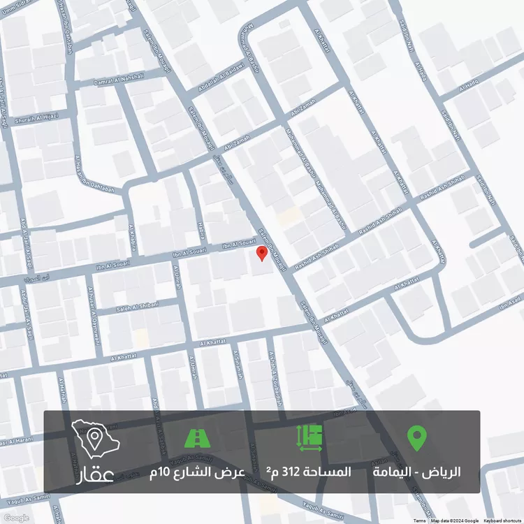 أرض للبيع في شارع سالم بن معقل, حي اليمامة, مدينة الرياض, منطقة الرياض