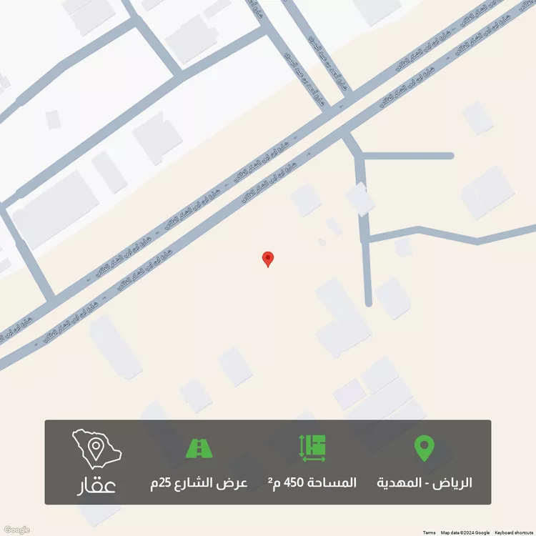أرض للبيع في شارع عبدالرحمن بن حسن الفتني, حي المهدية, مدينة الرياض, منطقة الرياض
