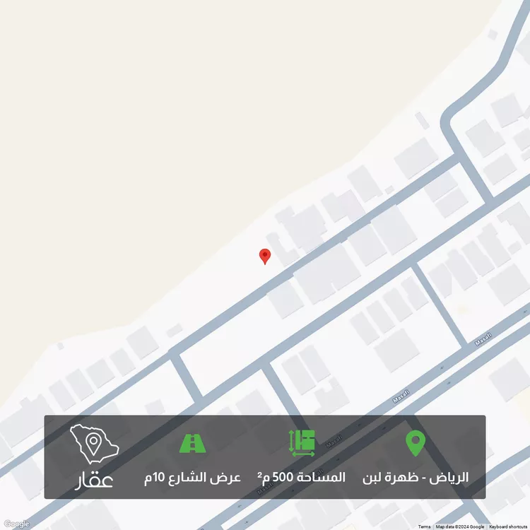 أرض للبيع في حي ظهرة لبن, مدينة الرياض, منطقة الرياض