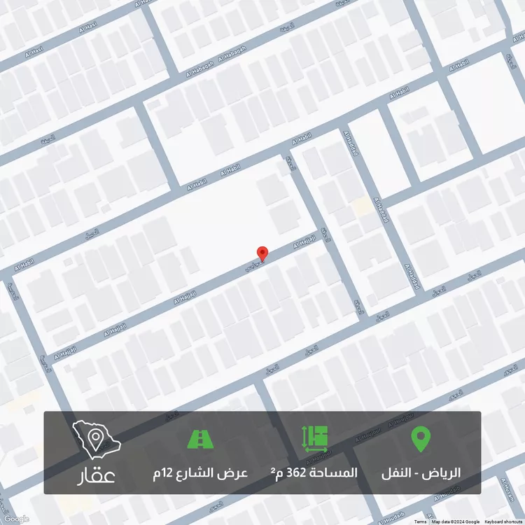 أرض للبيع في شارع الحجاجي, حي النفل, مدينة الرياض, منطقة الرياض