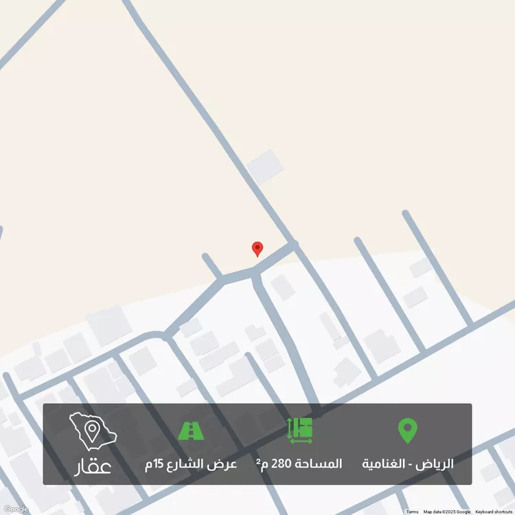 أرض للبيع في حي الغنامية, مدينة الرياض, منطقة الرياض