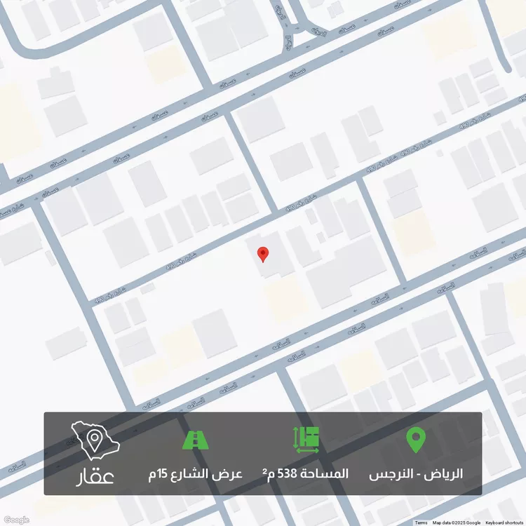أرض للبيع في شارع رقم 490, حي النرجس, مدينة الرياض, منطقة الرياض