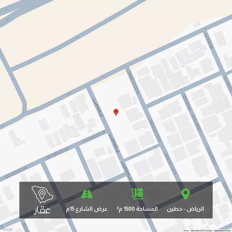 أرض للبيع في شارع أبي الأمانة القيسي, حي حطين, الرياض