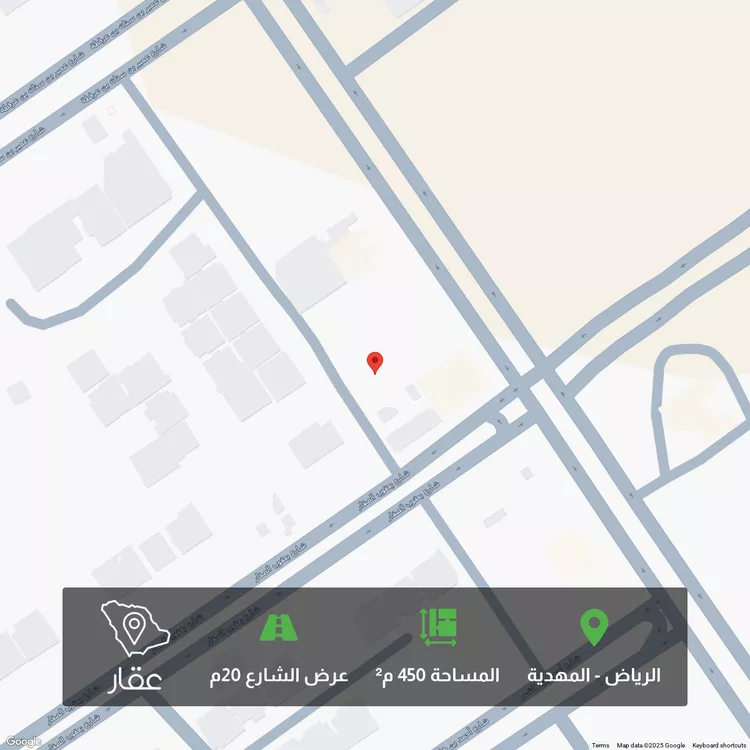 أرض للبيع في شارع أحمد بن الرملي, حي المهدية, مدينة الرياض, منطقة الرياض