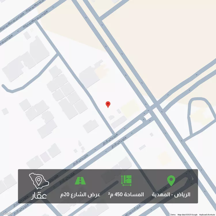 أرض للبيع في شارع أحمد بن الرملي, حي المهدية, مدينة الرياض, منطقة الرياض