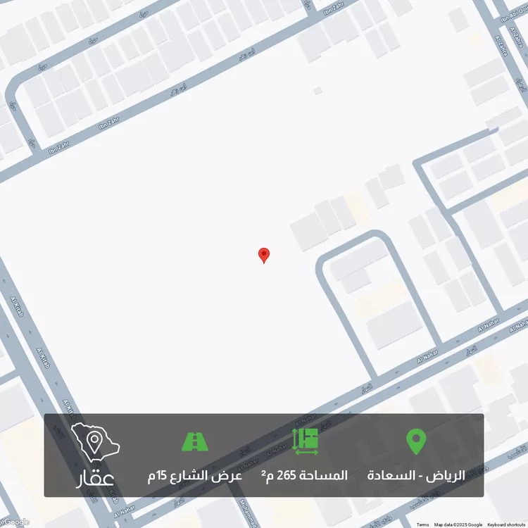 أرض للبيع في شارع الكتاب, حي السعادة, مدينة الرياض, منطقة الرياض