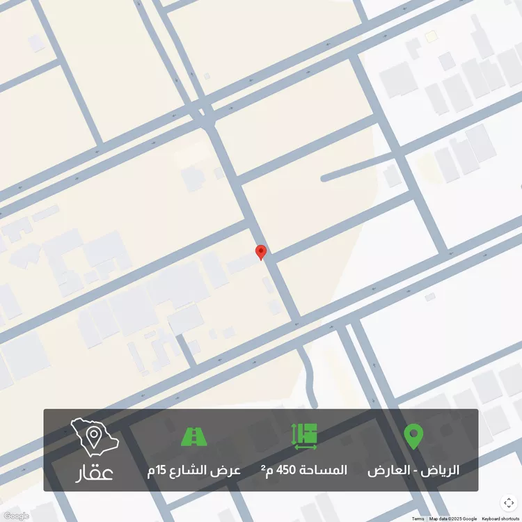 أرض للبيع في شارع الحارث بن سليل, حي العارض, مدينة الرياض, منطقة الرياض صورة 2