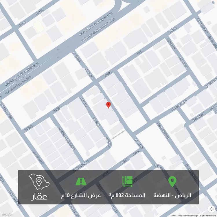 أرض للبيع في شارع الزيمة, حي النهضة, مدينة الرياض, منطقة الرياض