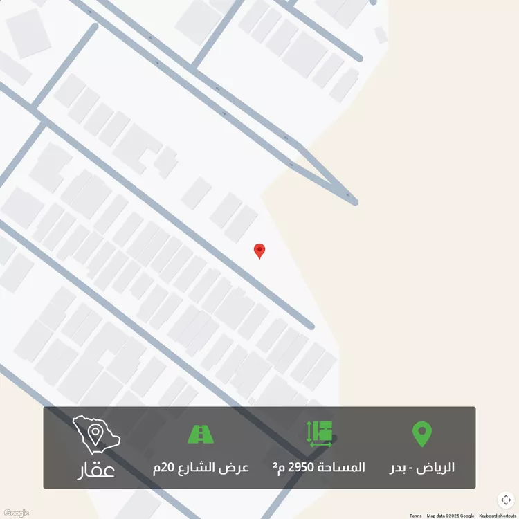 أرض للبيع في شارع عبدالرحمن بن عثمان جمال, حي بدر, مدينة الرياض, منطقة الرياض