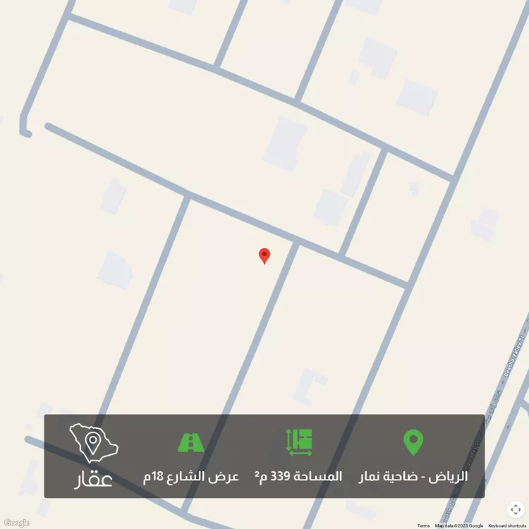 أرض للبيع في شارع شارع ال سليمة, حي ضاحية نمار, مدينة الرياض, منطقة الرياض