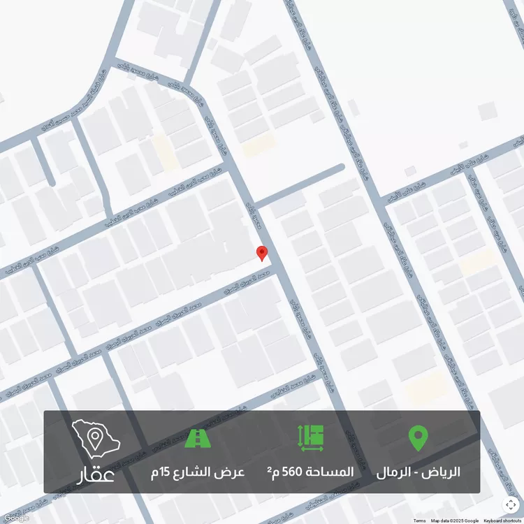 أرض للبيع في شارع محمود بابلي, حي الرمال, مدينة الرياض, منطقة الرياض
