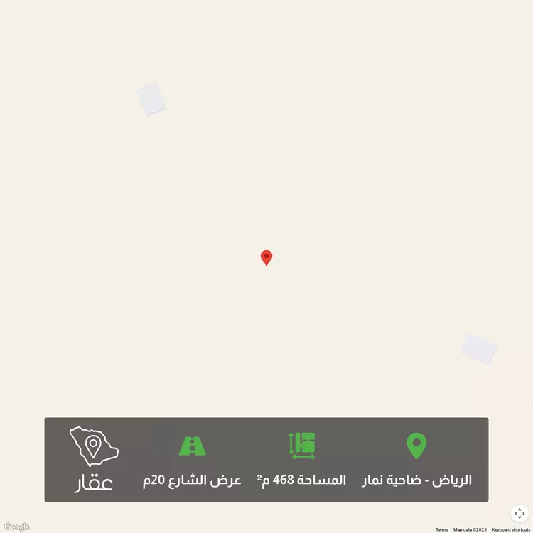 أرض للبيع في شارع يزيد بن الاصم, حي ضاحية نمار, مدينة الرياض, منطقة الرياض