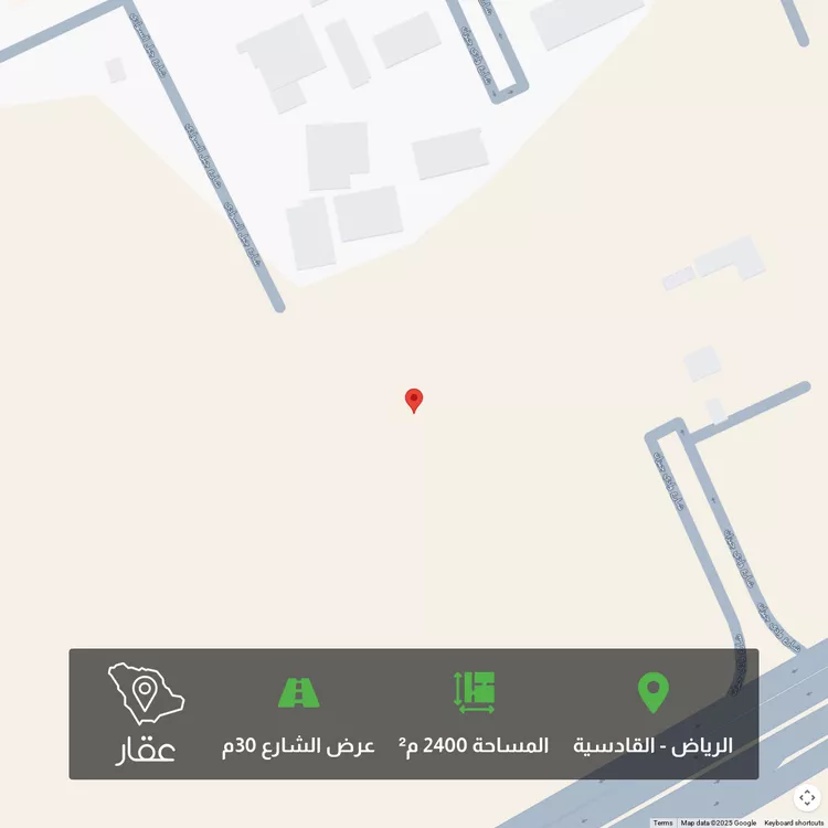 أرض للبيع في شارع جبل الزهيمي, حي القادسية, مدينة الرياض, منطقة الرياض
