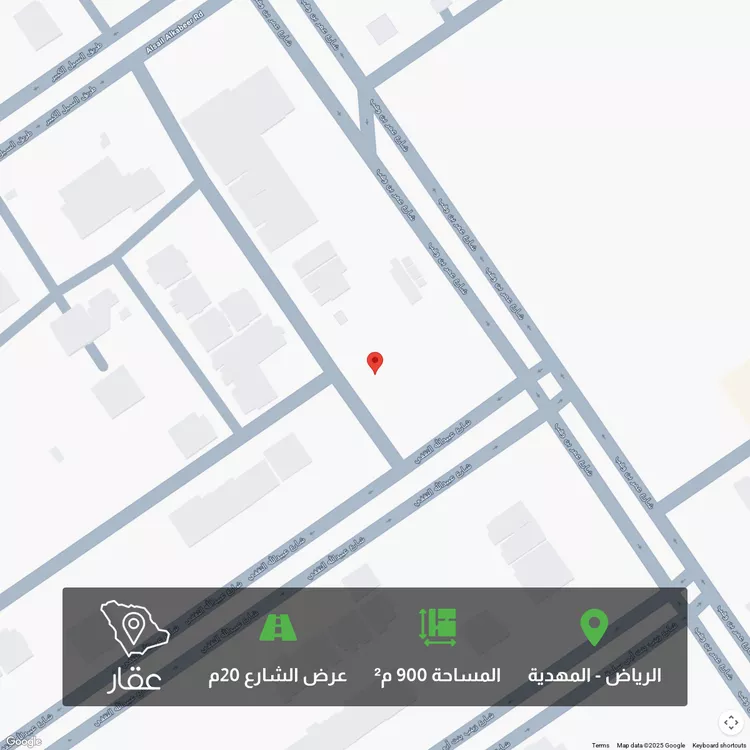 أرض للبيع في شارع أبي ظاهر, حي المهدية, مدينة الرياض, منطقة الرياض