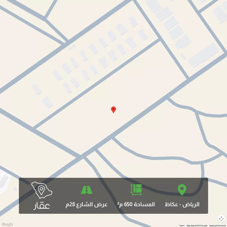 أرض للبيع في شارع ابي المكارم بن مفرج, حي عكاظ, مدينة الرياض, منطقة الرياض