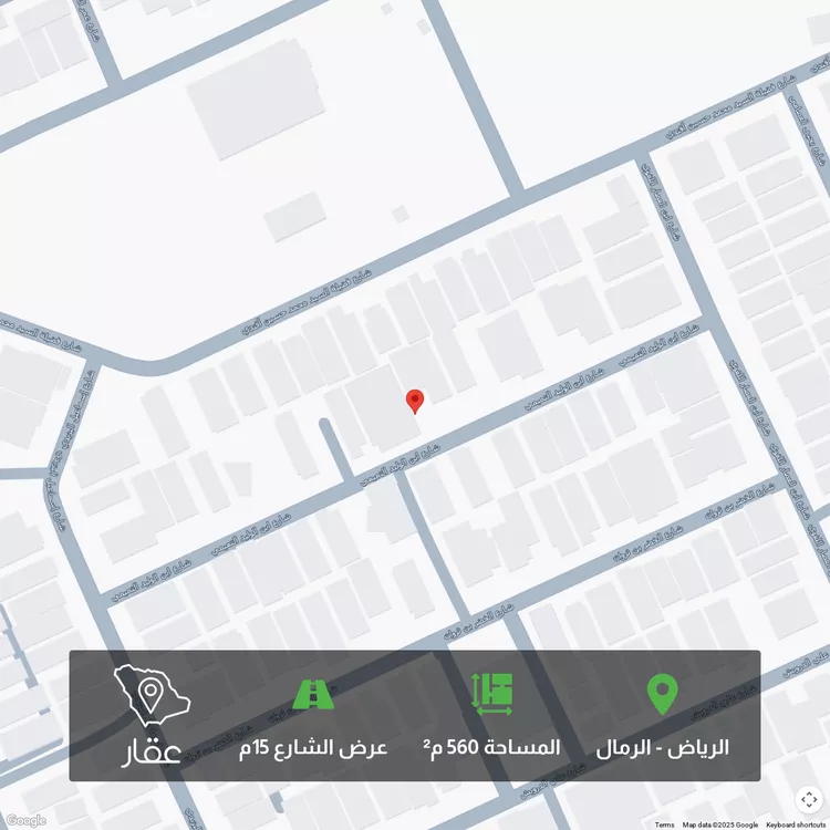 أرض للبيع في شارع ابن الوليد التميمي, حي الرمال, مدينة الرياض, منطقة الرياض صورة 2
