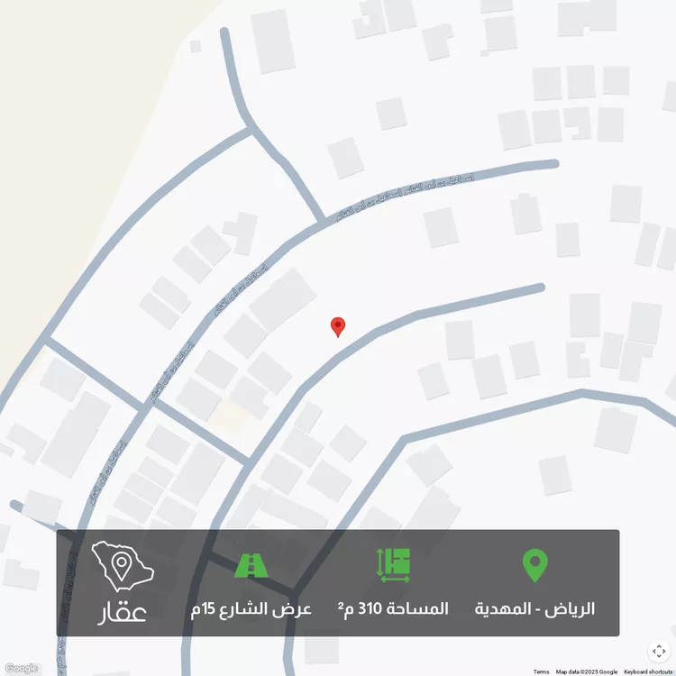 أرض للبيع في شارع محمد بن أحمد الفاسي, حي المهدية, مدينة الرياض, منطقة الرياض صورة 2