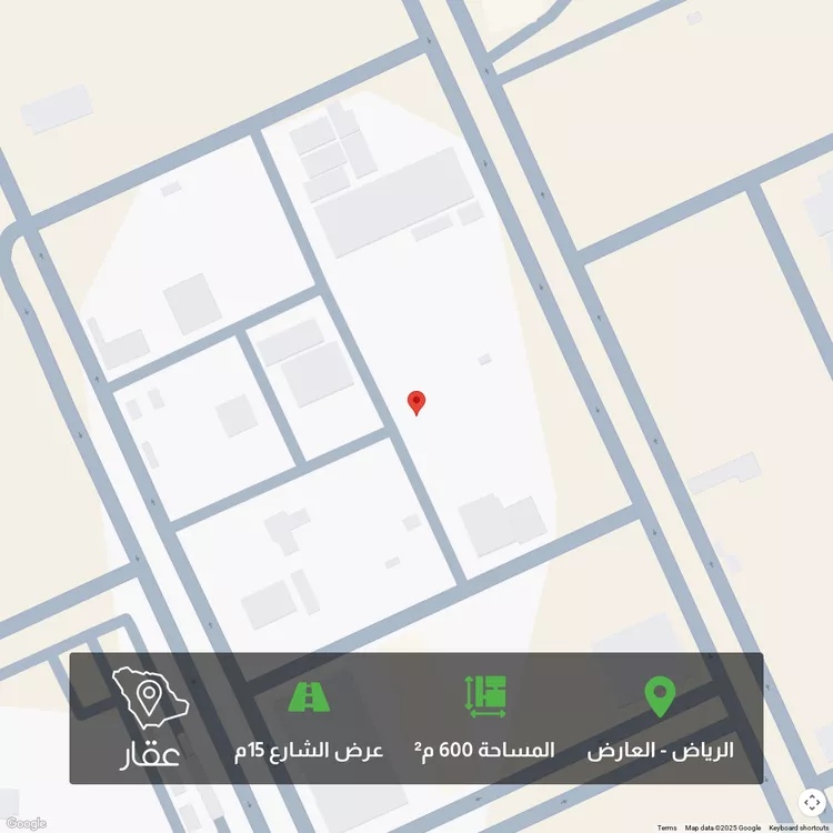 أرض للبيع في شارع الشقيب, حي العارض, مدينة الرياض, منطقة الرياض