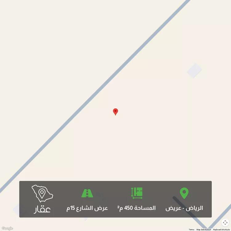 أرض للبيع في حي عريض, مدينة الرياض, منطقة الرياض