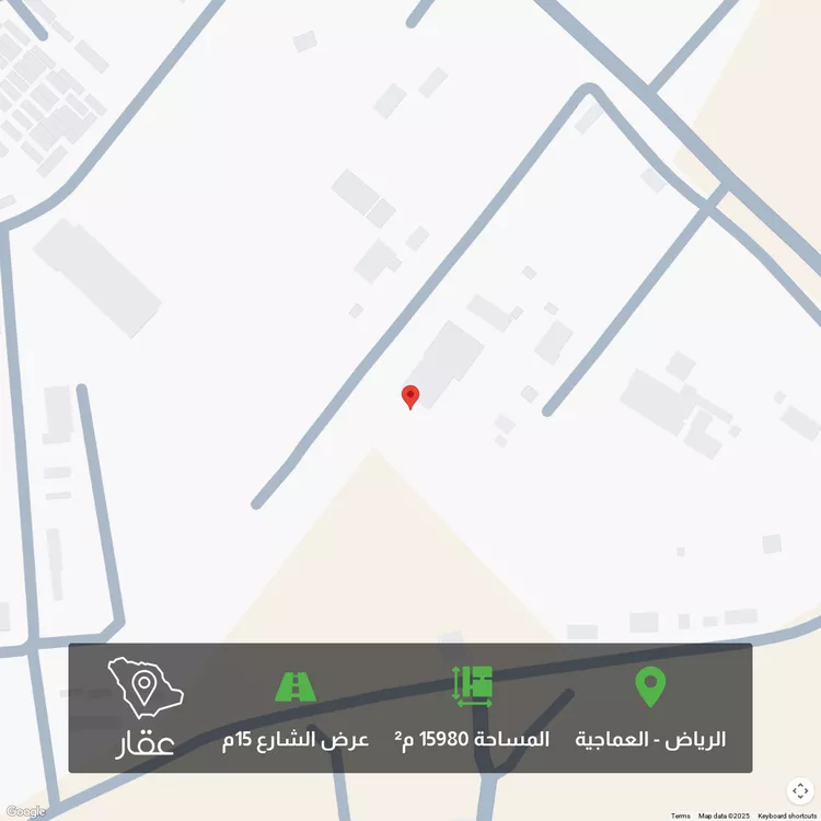 أرض للبيع في حي منطقة مفتوحة تابعة لبلدية العزيزية, مدينة الرياض, منطقة الرياض
