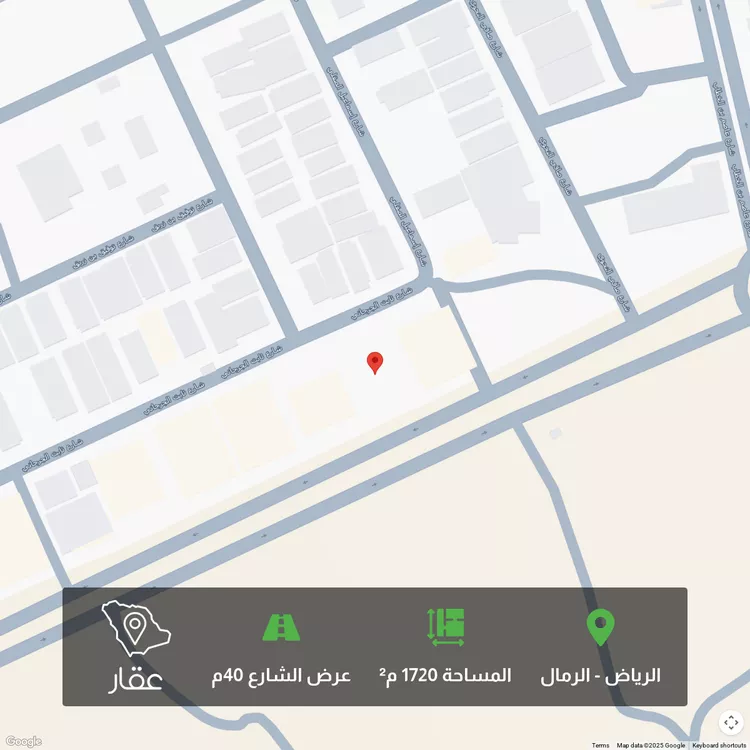 أرض للبيع في شارع خالد بن زيد, حي الرمال, مدينة الرياض, منطقة الرياض