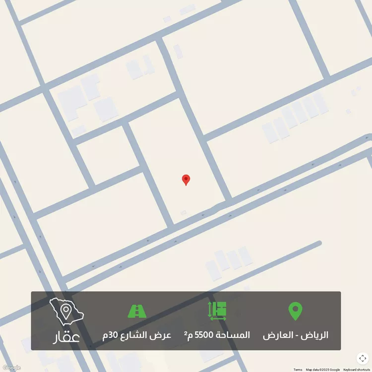أرض للبيع في شارع غرس الدين الخليلي, حي العارض, مدينة الرياض, منطقة الرياض