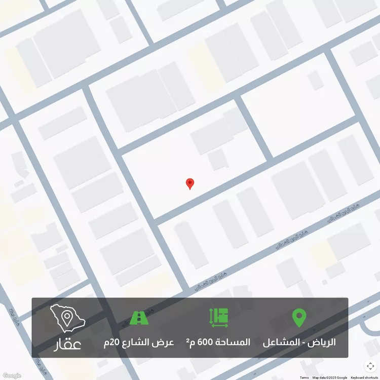 أرض للبيع في شارع البيريه, حي المشاعل, مدينة الرياض, منطقة الرياض