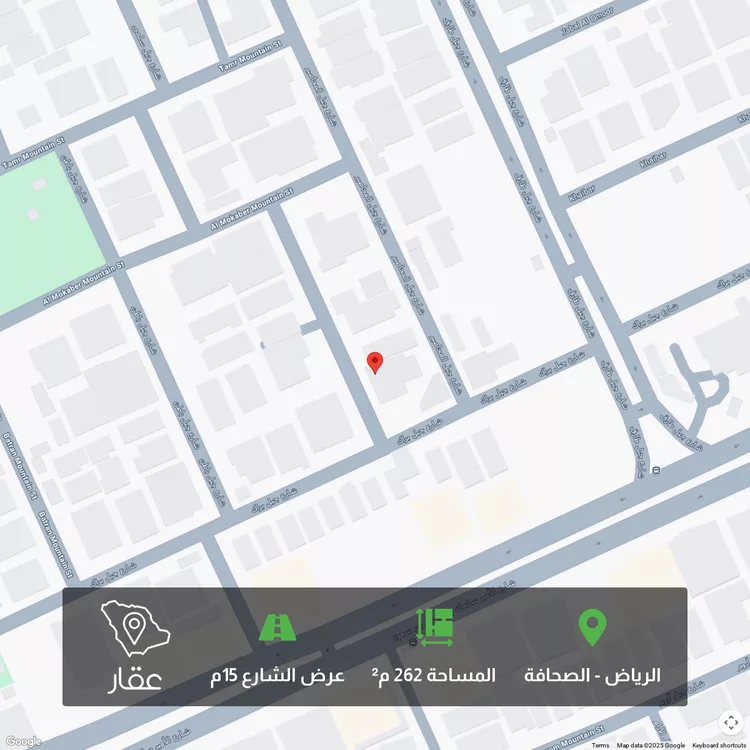 أرض للبيع في شارع جبل براك, حي الصحافة, مدينة الرياض, منطقة الرياض