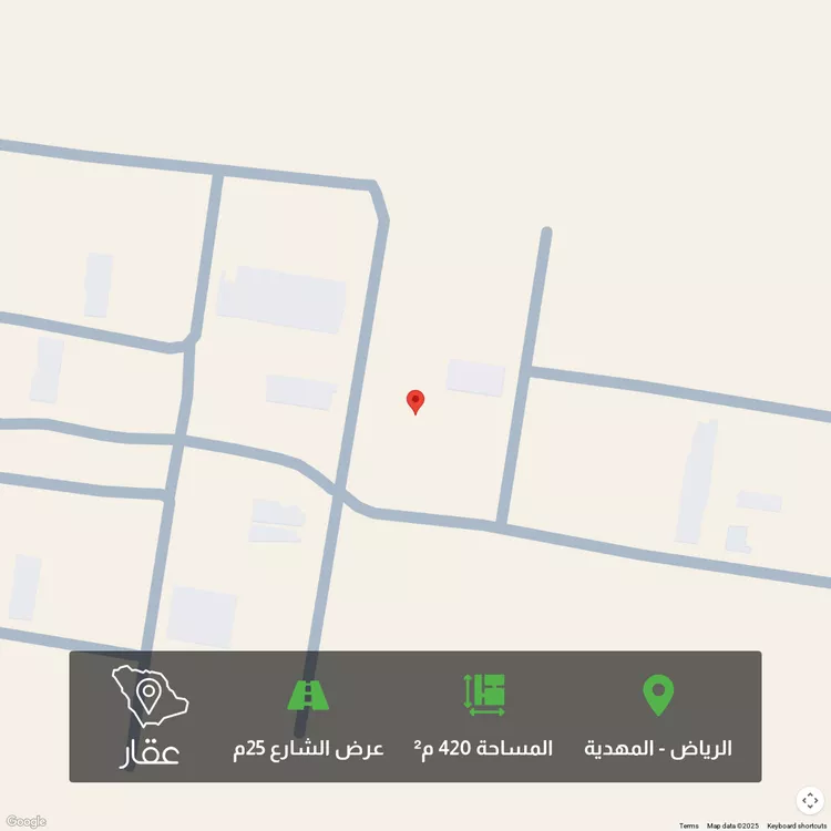 أرض للبيع في شارع احمد بن عبدالمنعم الدمنهوري, حي المهدية, مدينة الرياض, منطقة الرياض