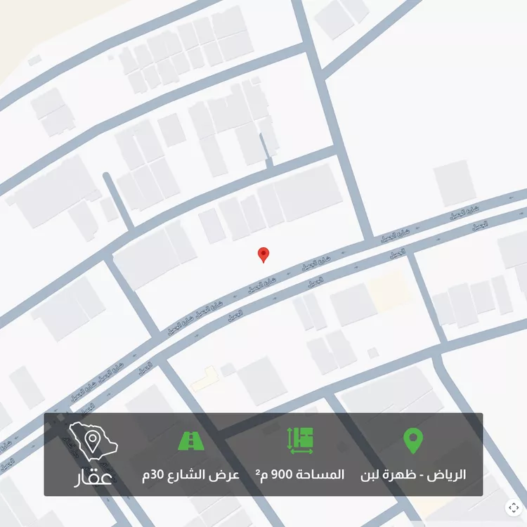 أرض للبيع في شارع الجميل ابن حاتم, حي ظهرة لبن, مدينة الرياض, منطقة الرياض