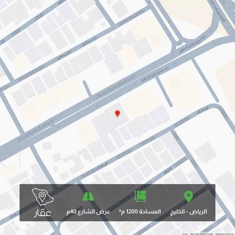 أرض للبيع في شارع الامام محمد اسماعيل الصنفاني, حي الخليج, مدينة الرياض, منطقة الرياض