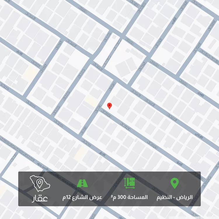 أرض للبيع في شارع البتيراء, حي النظيم, مدينة الرياض, منطقة الرياض