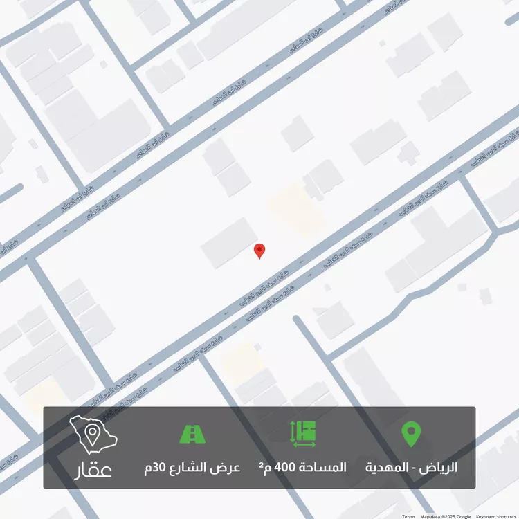 أرض للبيع في شارع سيف الدين الخطيب, حي المهدية, مدينة الرياض, منطقة الرياض