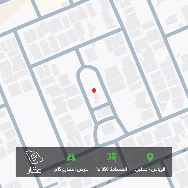 أرض للبيع في شارع القصر الكبير, حي حطين, مدينة الرياض, منطقة الرياض