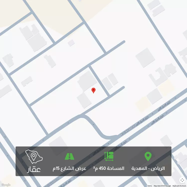 أرض للبيع في شارع أبي العباس الصقلي, حي المهدية, مدينة الرياض, منطقة الرياض