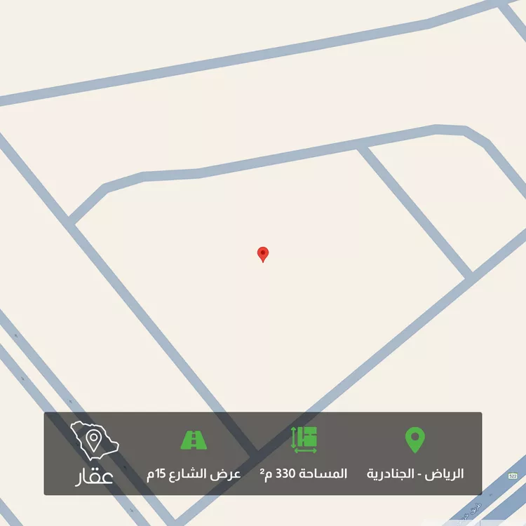 أرض للبيع في حي الجنادرية, مدينة الرياض, منطقة الرياض