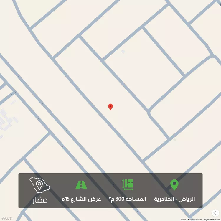 أرض للبيع في حي الجنادرية, مدينة الرياض, منطقة الرياض