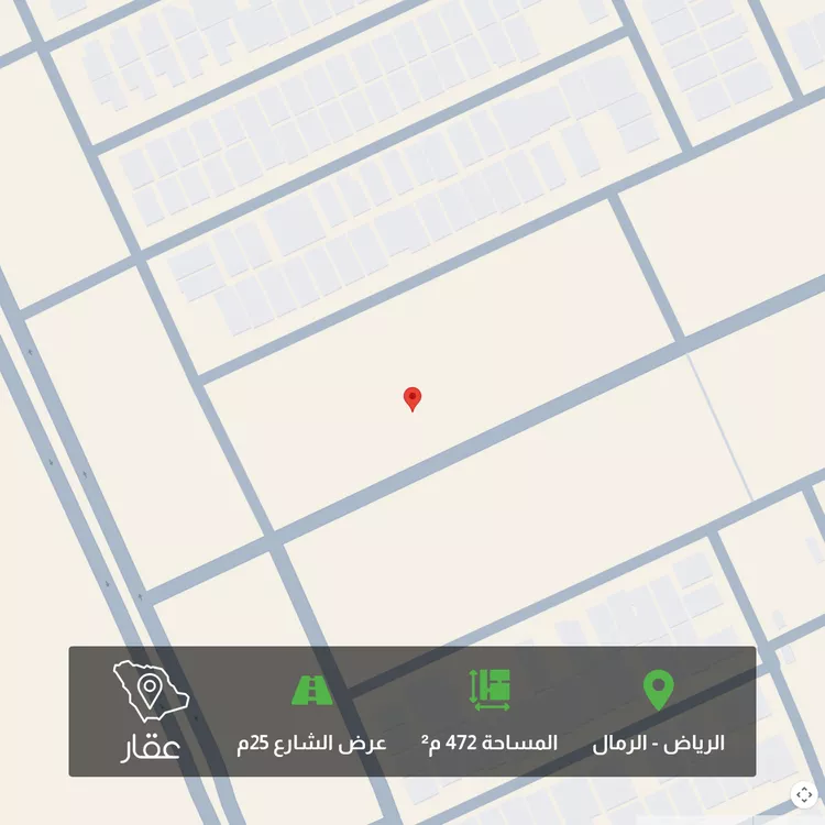 أرض للبيع في شارع جمال الدين الدميري, حي الرمال, مدينة الرياض, منطقة الرياض
