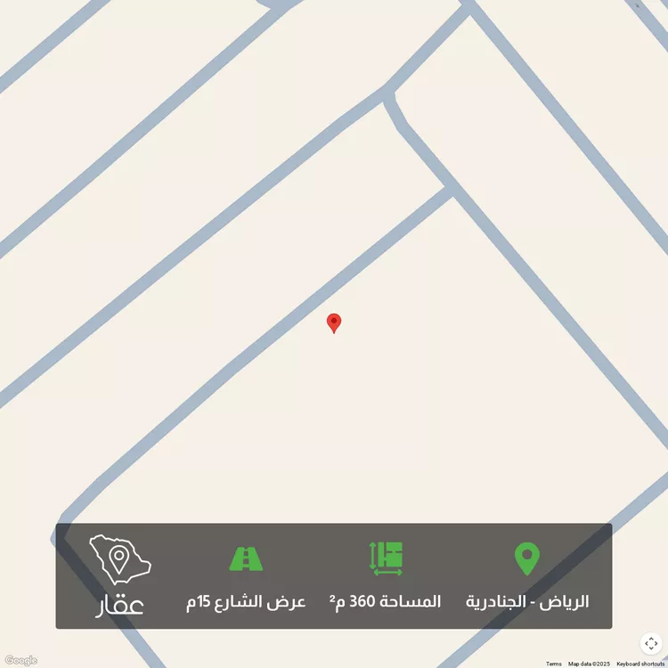 أرض للبيع في حي الجنادرية, مدينة الرياض, منطقة الرياض
