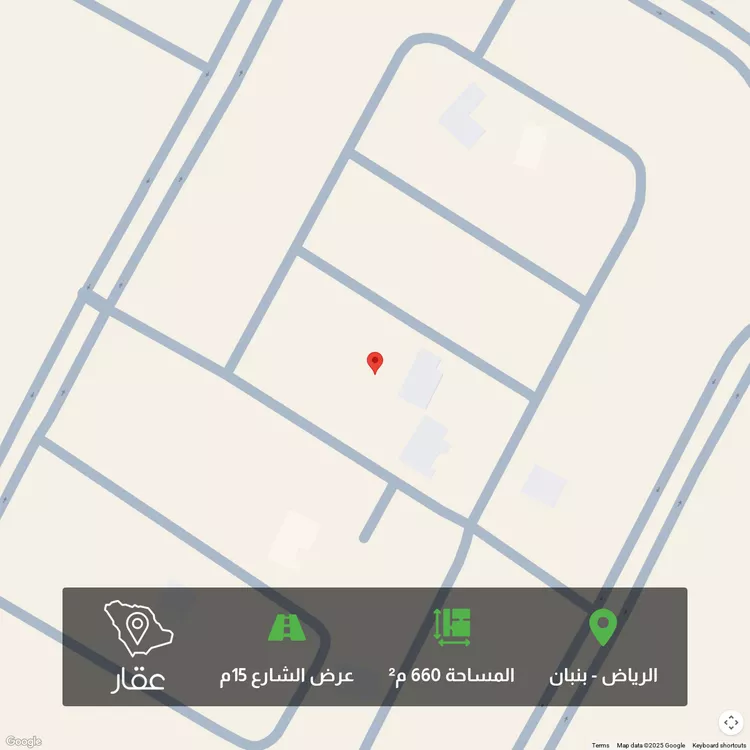 أرض للبيع في شارع طريف, حي الوادي, مدينة امارة منطقة الرياض - الجبيله, منطقة الرياض