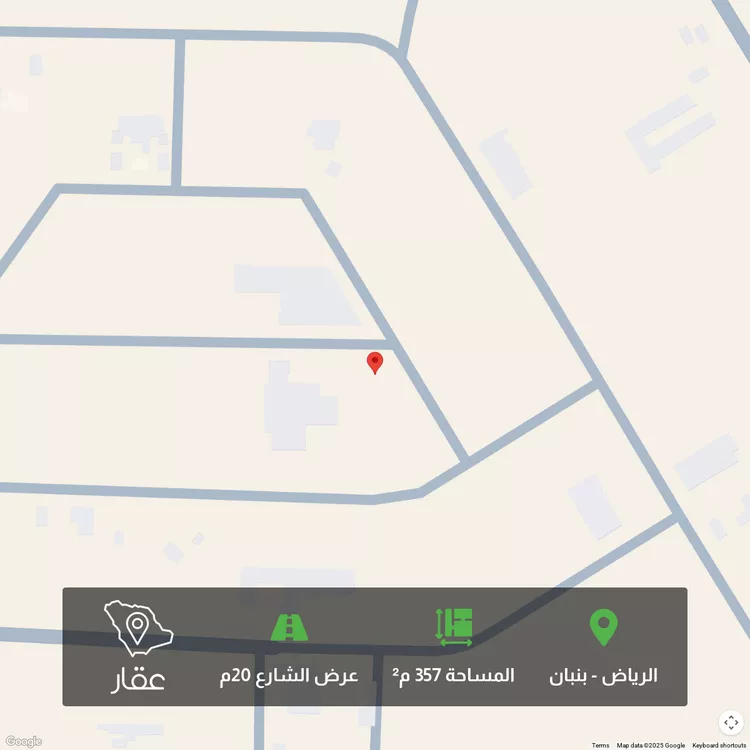 أرض للبيع في حي بنبان, مدينة الرياض, منطقة الرياض