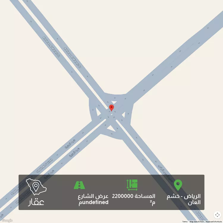 أرض للبيع في شارع شبه الجزيرة ، حي خشم العان ، الرياض ، منطقة الرياض
