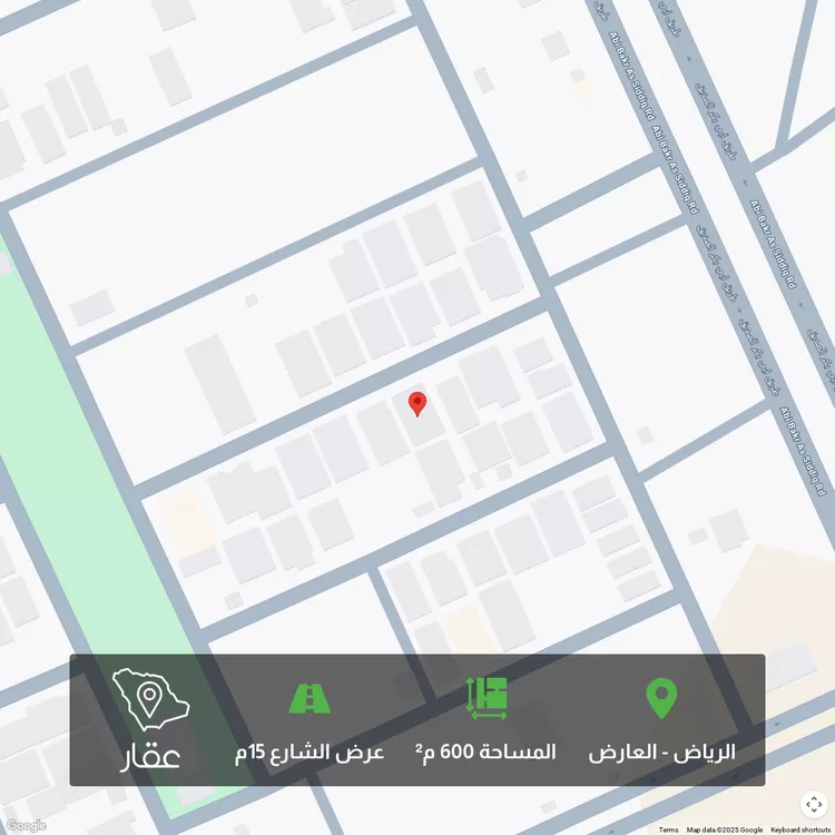 أرض للبيع في شارع الحسين القزويني, حي العارض, مدينة الرياض, منطقة الرياض