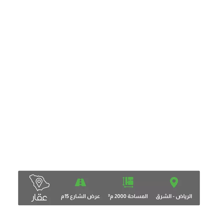 أرض للبيع في حي الرسالة, مدينة الرياض, منطقة الرياض