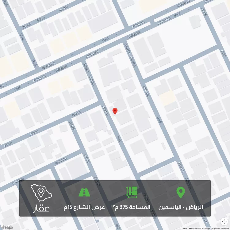أرض للبيع في شارع النجمة, حي الياسمين, مدينة الرياض, منطقة الرياض