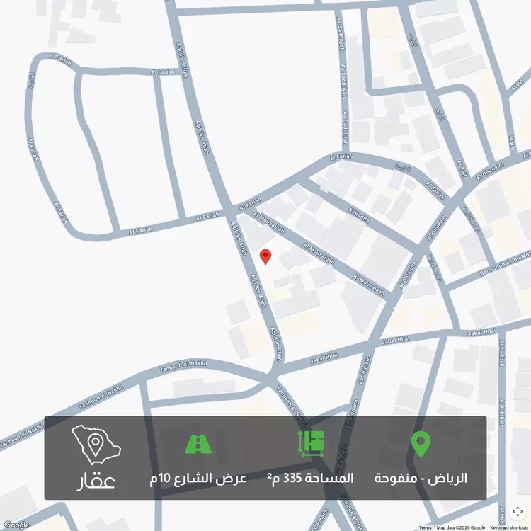 أرض للبيع في شارع عقيل بن عطية, حي منفوحة, مدينة الرياض, منطقة الرياض